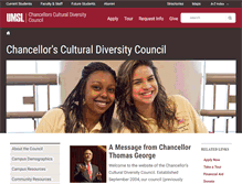 Tablet Screenshot of diversity.umsl.edu