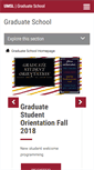 Mobile Screenshot of graduate.umsl.edu