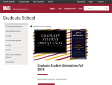 Tablet Screenshot of graduate.umsl.edu