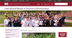 Desktop Screenshot of imba.umsl.edu