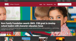Desktop Screenshot of coe.umsl.edu