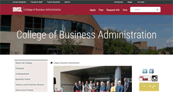 Desktop Screenshot of business.umsl.edu