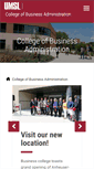 Mobile Screenshot of business.umsl.edu