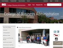 Tablet Screenshot of business.umsl.edu