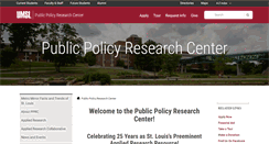 Desktop Screenshot of pprc.umsl.edu