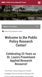 Mobile Screenshot of pprc.umsl.edu